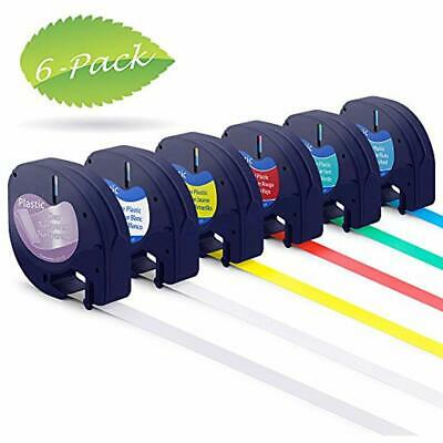 Compatible Dymo LetraTag Refills Plastic Labeling Tape 12mm(Dymo 91331 16952 - X