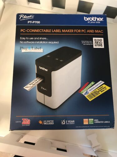 Label Printer, Mac/PC, Scalable Font  BROTHER PT P700