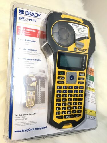 Brady BMP21-PLUS Handheld Label Printer with Rubber Bumpers, Multi-Line Print