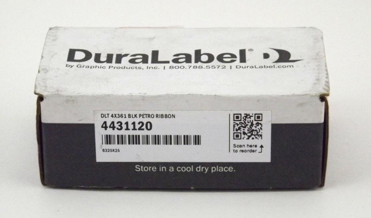DuraLabel DLT 4X361 Black Petroleum Resistant Ribbon 4