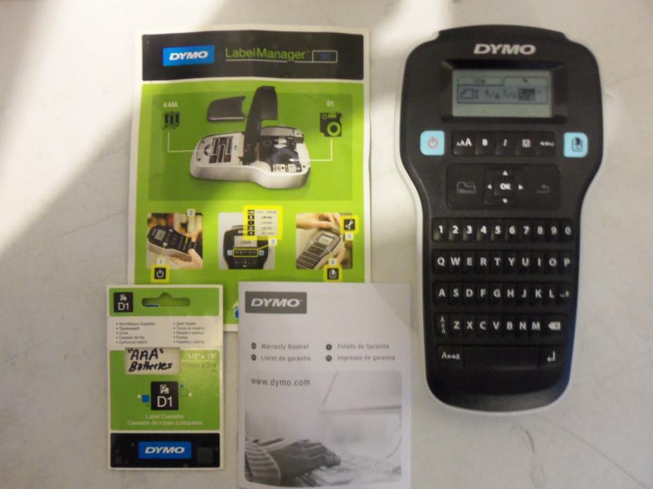 DYMO Label Manager 160 Professional Business Label Maker w Manual WORKS PERFECT