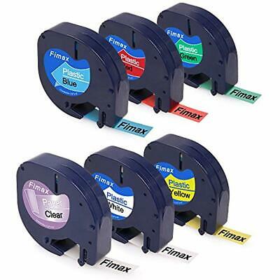 Compatible Dymo Letratag Refills Plastic 12mm X 4m Label Tape For DYMO LetraTag