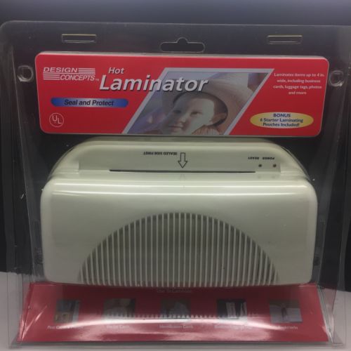 Design Concepts Electronic Laminator Seal Protect NEW