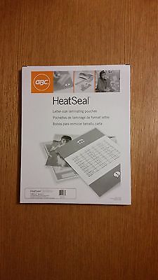 REDCUDED GBC Heat Seal Laminating Pouches 8 ½” x 11” Pack of 100 NEW