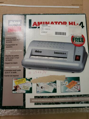 Ibico HL-4 Small Laminator Home/Office/School-New Old Stock-Free Shipping.