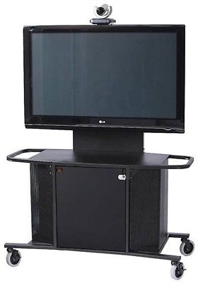 VFI Mobile AV Cart with Single XL Monitor Mount