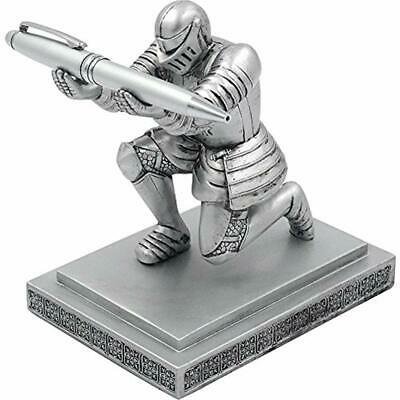 Resin Soldier Executive Knight Pen Holder - Personalized Desk Accessory Stand