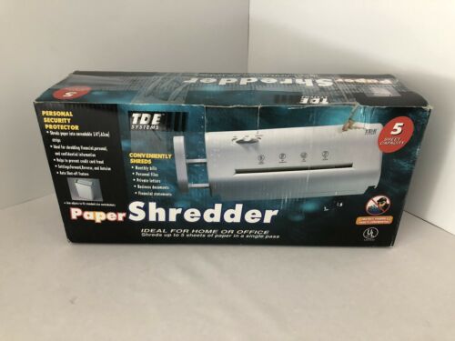 TDE Paper Shredder.  Great Machine For A Home Office And Works Great!