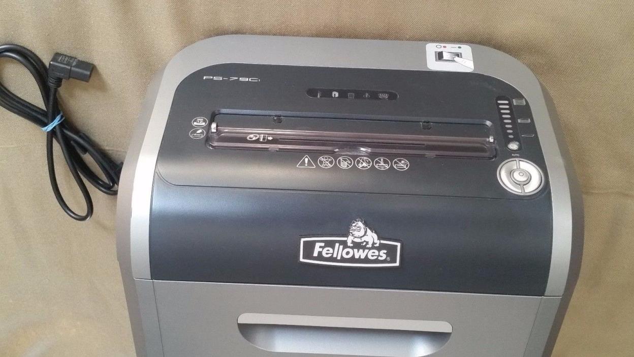 Fellowes PS-79Ci Shredd paper CD's and DVD's Jam Proof Shredder - Black