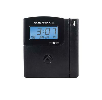Pyramid TTEZ TimeTrax Automated Swipe Card Time Clock System, USB Connect, Black