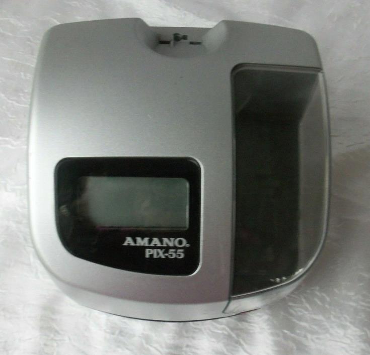 Amano Pix-55 Atomic Electronic Time Recorder/Time Stamp Time Clock #301