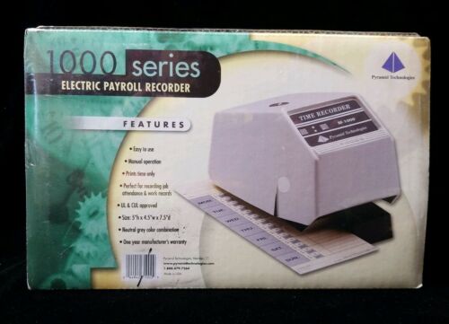 Pyramid Technologies 1000 Series Electric Payroll Recorder NEW IN SEALED BOX