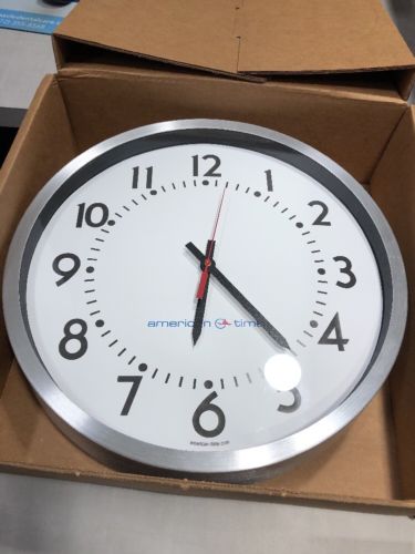 AMERICAN TIME PE64AGPD304 Wall Clock,Analog,Electric G5080540.  POE Clock.