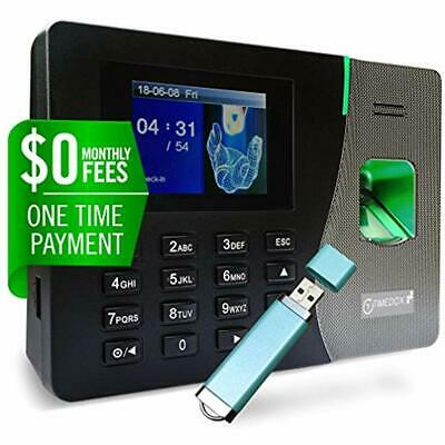 Timedox Biometric Silver X Clock Fingerprint Scanner NO Monthly Fees Paperless 2