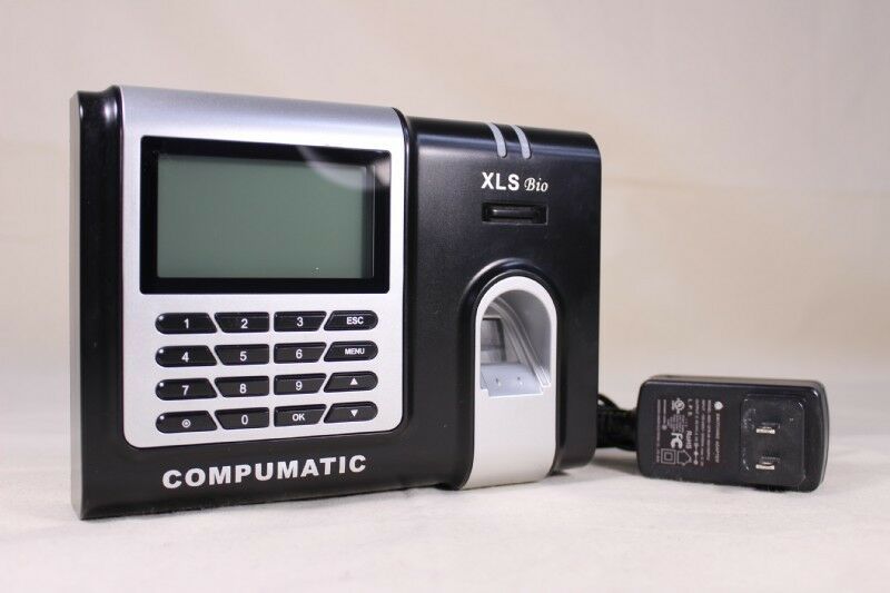 Compumatic XLS Biometric Fingerprint Recognition Employee Payroll Time Clock