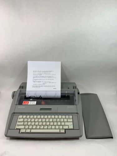 Brother SX-4000 Electric Electronic Typewriter With Cover & Manual Works Great