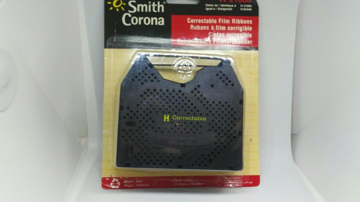 Smith Corona Correctable Typewriter Film 2 Pack Ribbons H21000 Same H63446 Black