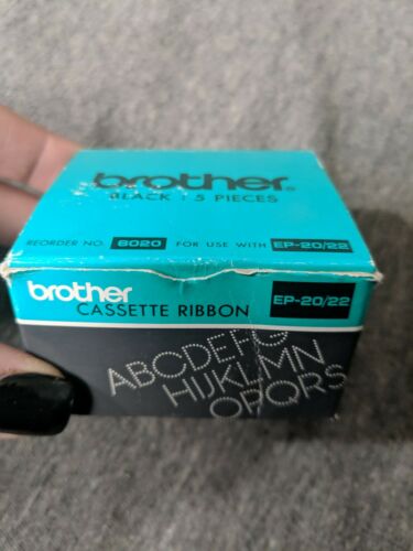 3 Cartridges BROTHER 6020 Cassette EP-20/22 Refill Black Ink Ribbon Lot