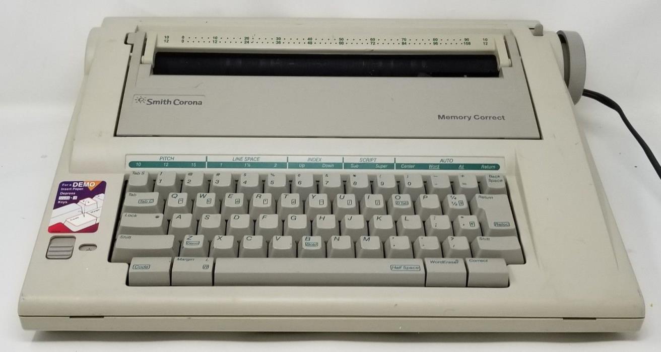 Smith Corona NA1HH Memory Correct Portable Electronic Typewriter - Ships FREE