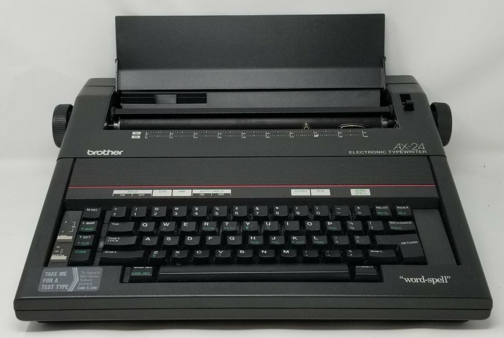 Brother Electronic Typewriter AX-24 Word Spell Daisy Wheel - Ships FREE