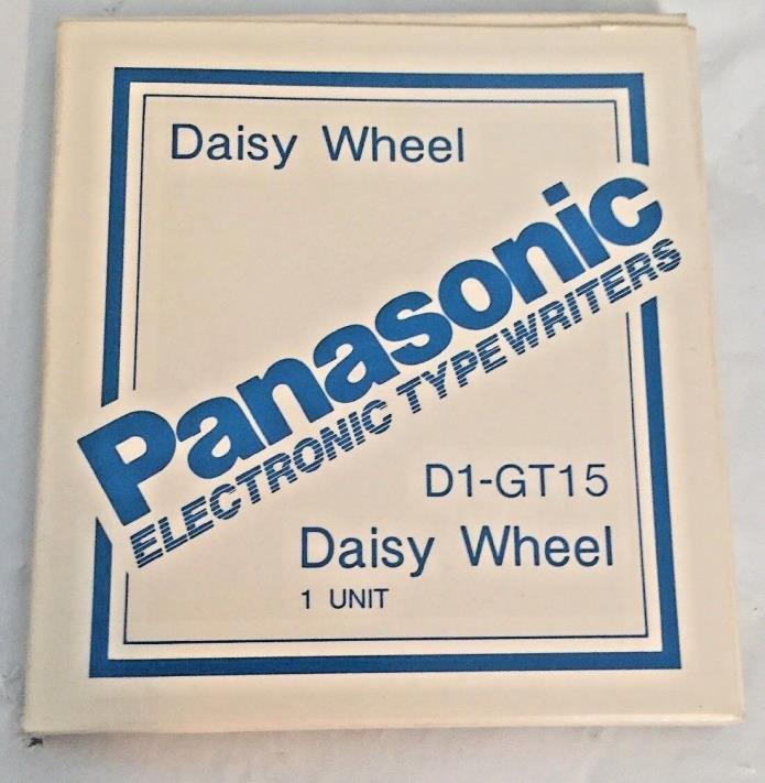 PANASONIC...100 LETTER...GOTHIC 15...D1 TYPE...GT-15...DAISY WHEEL