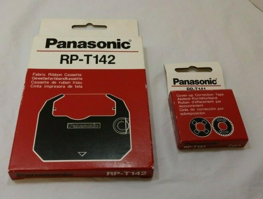 Panasonic RP T-141 Correction Tape and Panasonic RPT-142 Fabric Ribbon Cassette