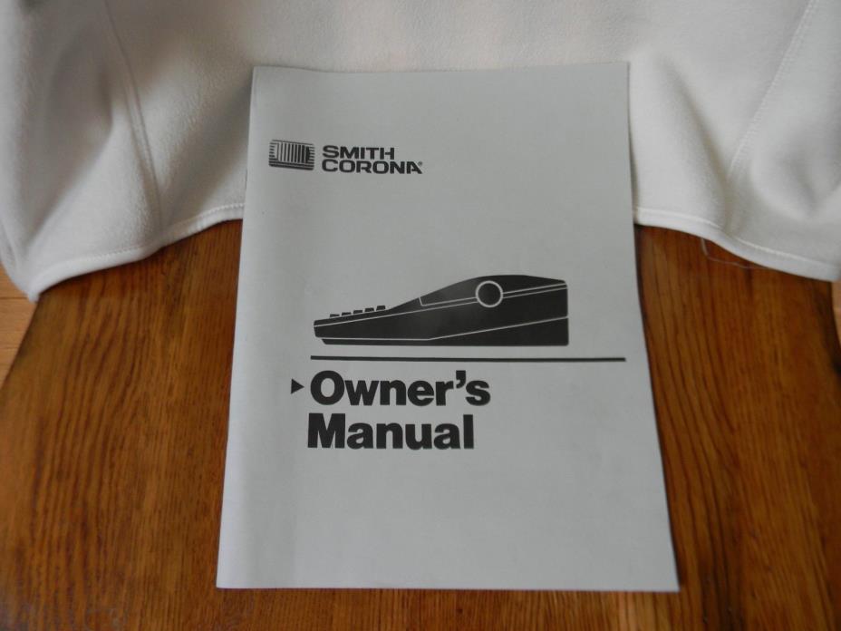 Smith Corona Electric Typewriter Original Owner's Manual