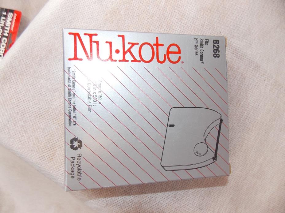 Nukote ~ B268 Black Correctable Film for Smith-Corona H Series  ~ Never Used