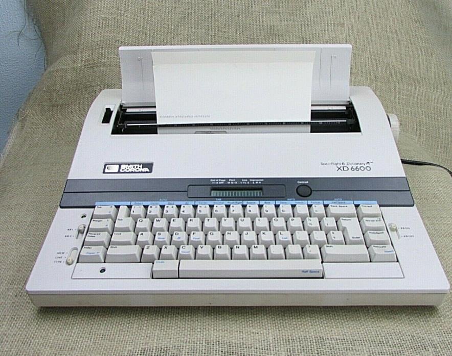Smith Corona Electronic Typewriter XD 6600 Spell Right II Dictionary