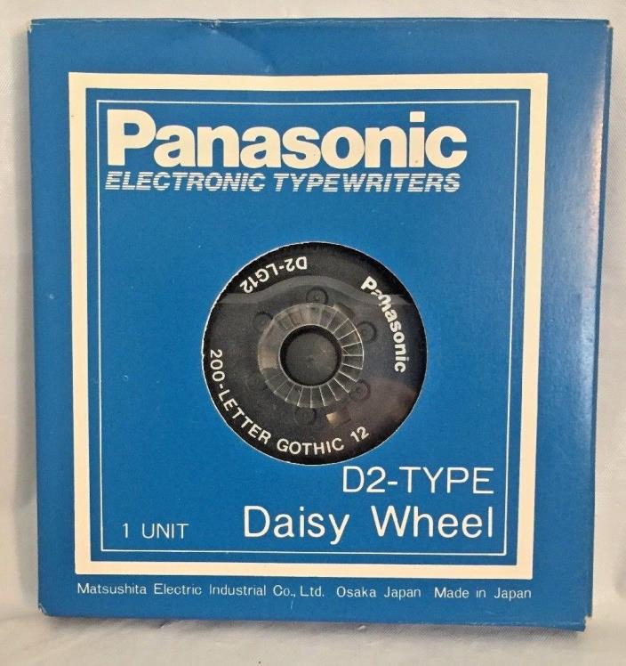 PANASONIC...200-LETTER...GOTHIC 12...D2 TYPE...LG-12...DAISY WHEEL