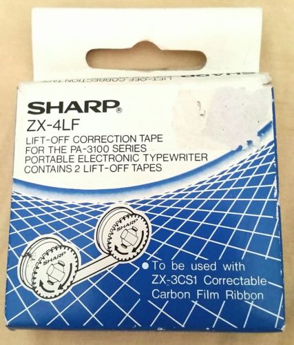 SHARP ZX-4LF Lift-Off Correction Tape pkg 2 ct. New