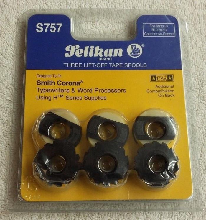 Pelikan 3 LIFT OFF TAPE SPOOLS for Smith Corona Typewriters Word Processors NEW