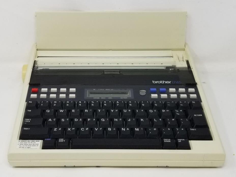 Brother EP45 Vintage Electronic Compact Typewriter - Ships FREE