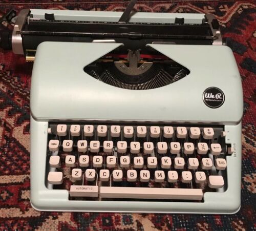 We R Memory Keepers Typewriter Mint Green American Crafts Retro Typecast