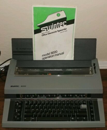 Swintec 8000 Electronic Typewriter - Complete - Operation Manual - With Ribbon