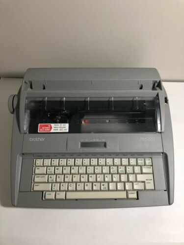 Brother SX-4000 Electronic Typewriter LCD Display Cover Dictionary *Needs Repair