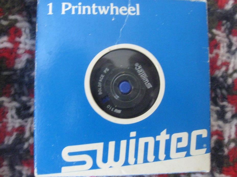 Swintec  310 Boldface PS  electronic typewriter printwheel