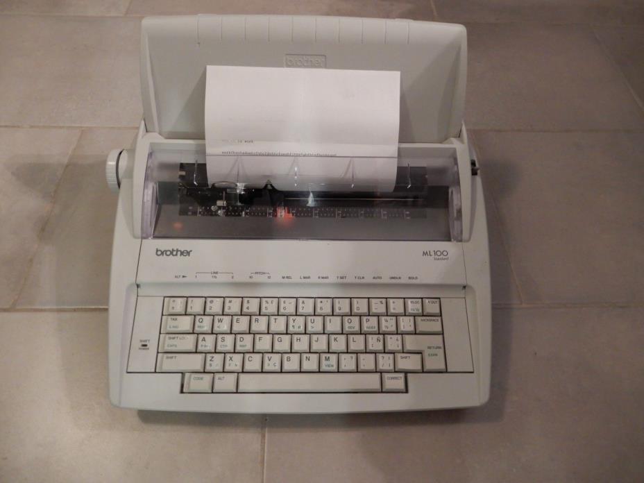 Brother ML 100 Standard Daisy Wheel Electronic Typewriter Wordprocessor Light