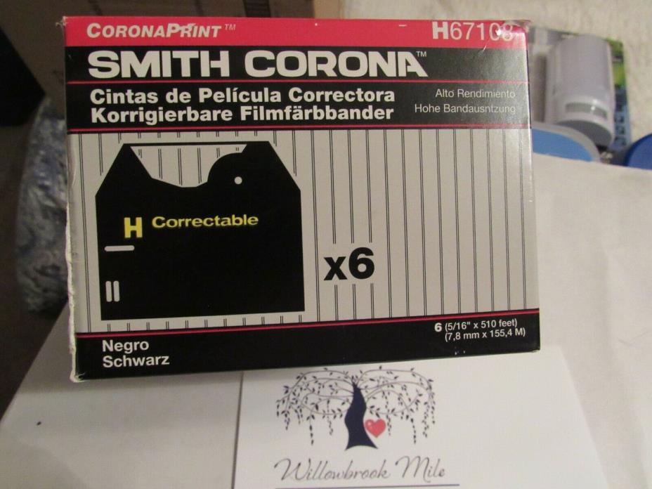 Smith Corona 6 Pack Correctable Film Ribbons #H67108  USA 21060 USA