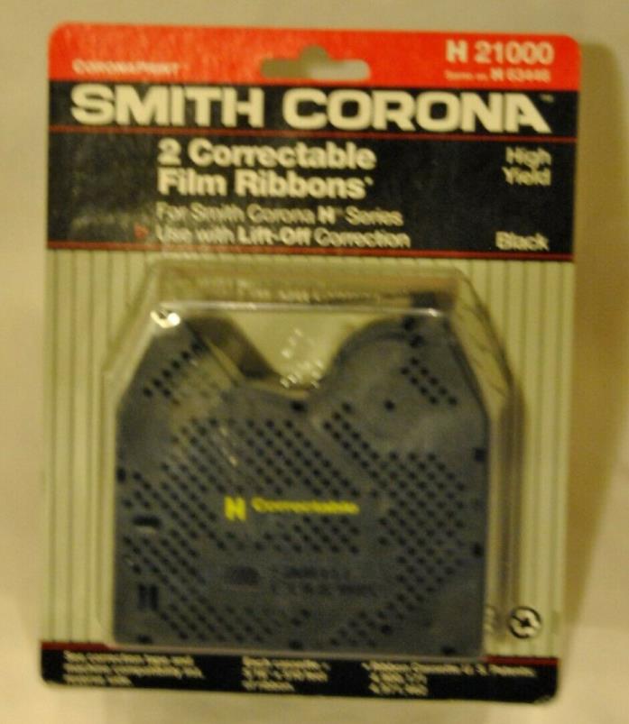 Smith Corona H21000 H63446 Correctable Film Ribbon Cassettes - Pkg of 2 - New