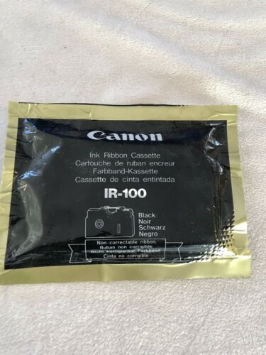 Factory Sealed Genuine Cannon IR-100 Ink Ribbon Cassette Black