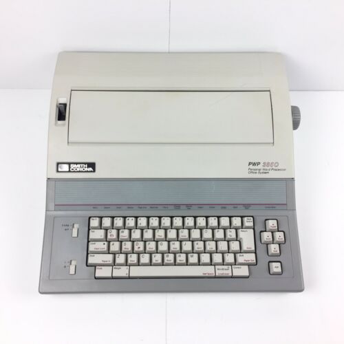 Vtg Smith Corona Typewriter Word Processor PWP 3850 Type Writer TESTED WORKS!