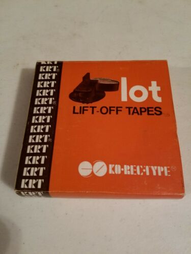 6  Lift Off Correction Tapes -IBM Selectric II&III reorder#3782-L  KO-Rec-Type