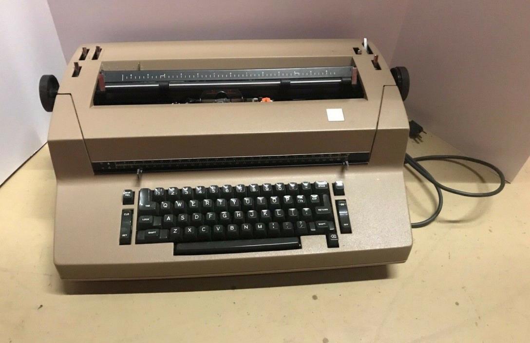 Vintage Tan IBM Correcting Selectric II Working Typewriter 1970s Office