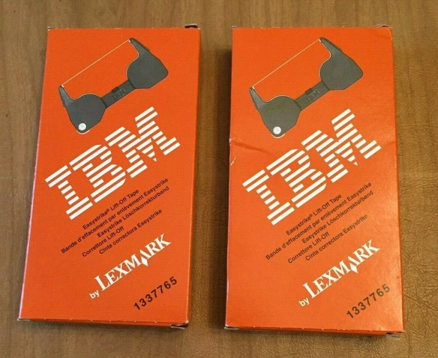 2 Genuine IBM 1337765 Easystrike Lift-Off Tape Cassette - New - Wheelwriter