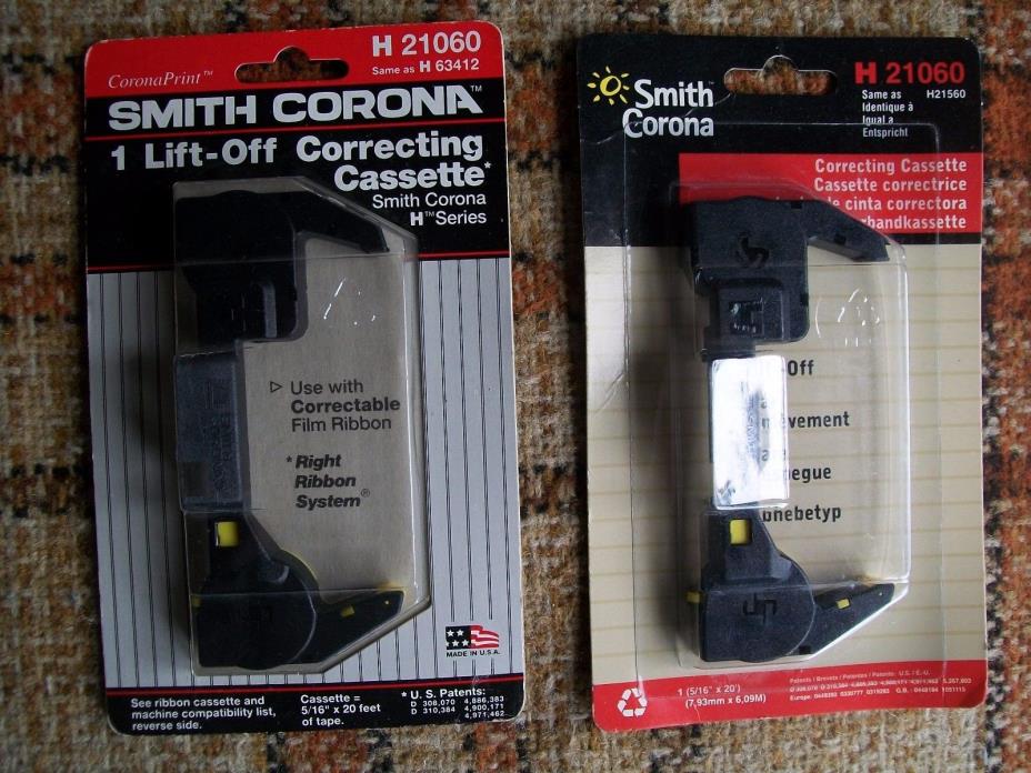 NIB - Lot of 2 Smith Corona Lift-Off Correcting Cassette H21060 / 63412 / 21560