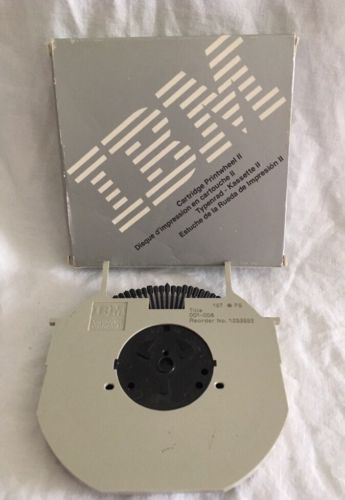 IBM Cartridge Printwheel II  Title 001-008 157 PS Reorder #1353952