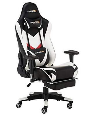 WENSIX Gaming Chair Ergonomic Racing Style Computer Chair Swivel High-Back Chair