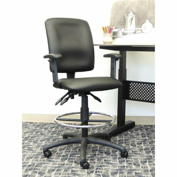 Boss Office Products Black Multi-function Drafting Stool