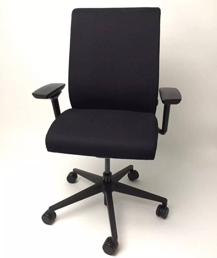 Steelcase Think Office Chair | Adjustable Lumbar Support | Black Fabric (2014)
